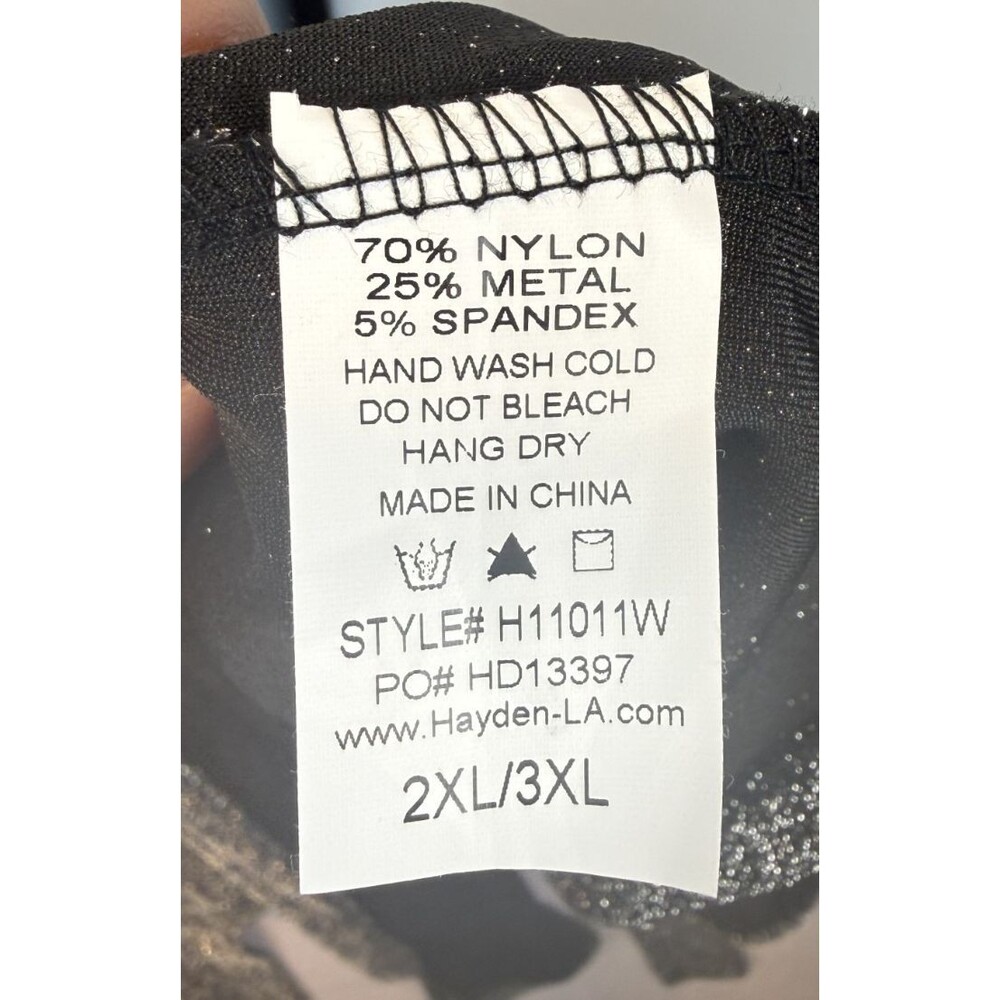 Hayden Black & Silver Shimmer Duster | 2X | New with Tags - Picture 9 of 16